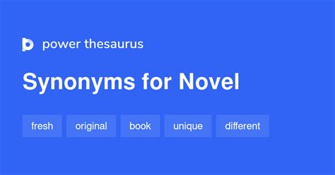 novel synonym